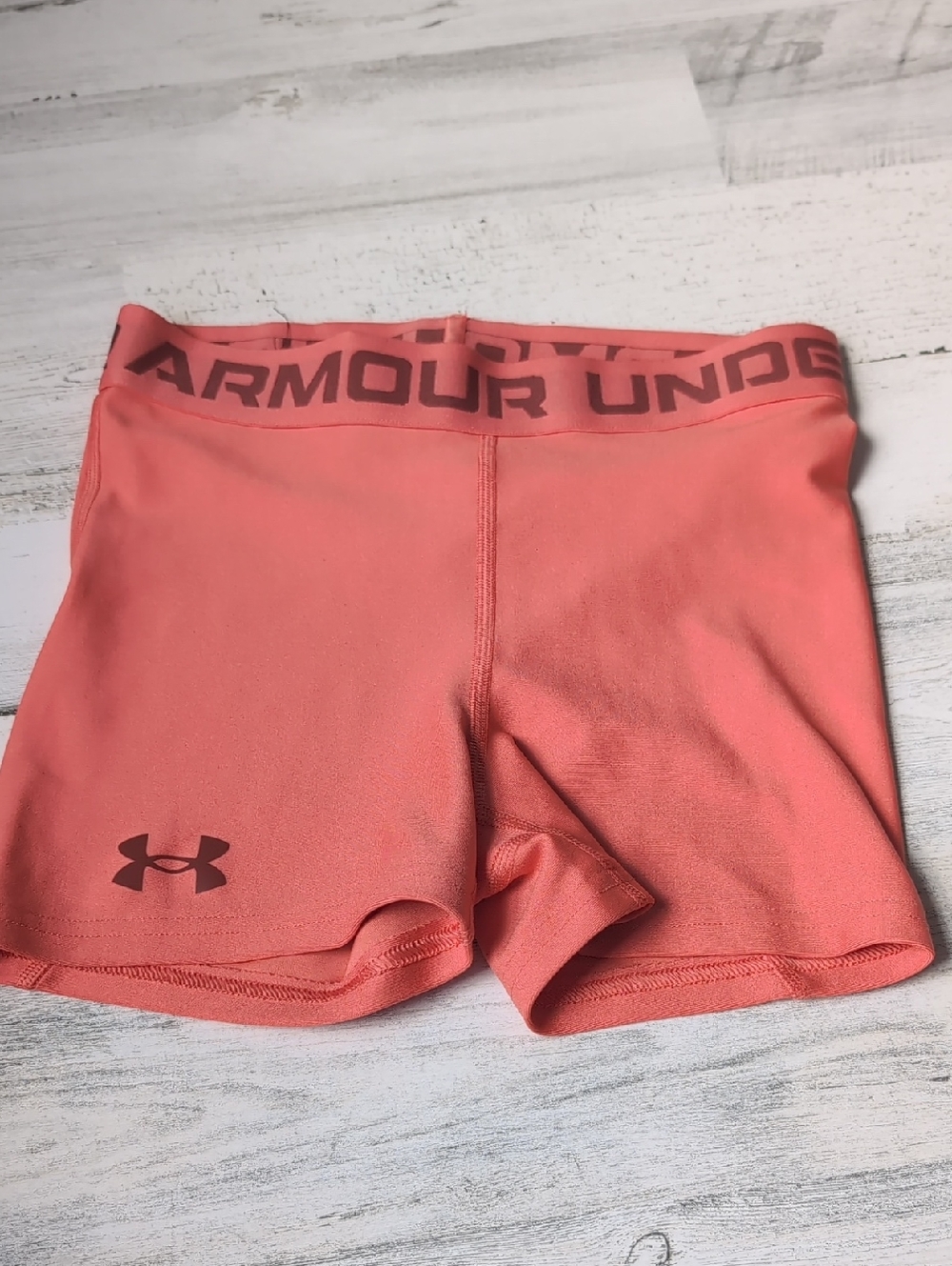 Under Armour Coral Pink Women's Bike/Compression Shorts
